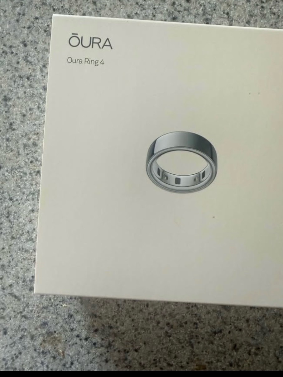 Oura Ring 4 By Oura Silver Smart Wellness Ring